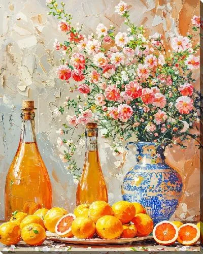 Постер Букет цветов и апельсины №60