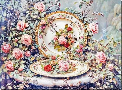 Картина маслом Посуда №61