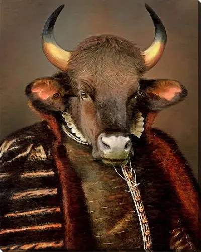 Картина маслом Барон Бык
