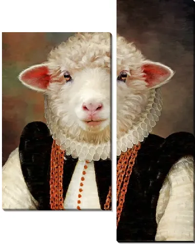 Модульная картина Графиня кудрявая