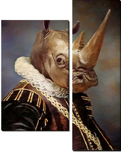 Модульная картина Барон Носорог