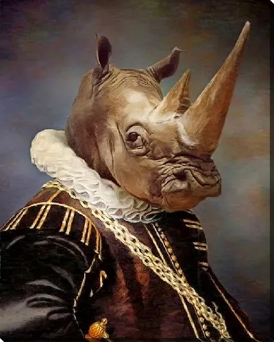 Картина маслом Барон Носорог