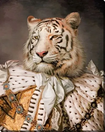 Картина маслом Князь Белый Тигр
