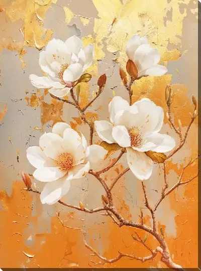 Постер Цветущая магнолия №48