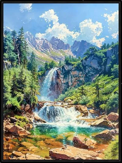 Картина Водопад №204