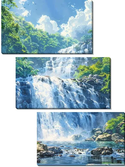 Модульная картина Водопад №213