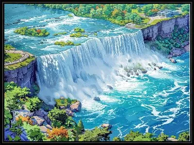 Картина Водопад №214