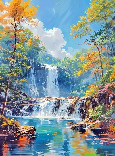 Плакат Водопад №216