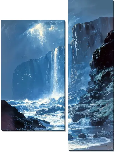 Модульная картина Водопад №233