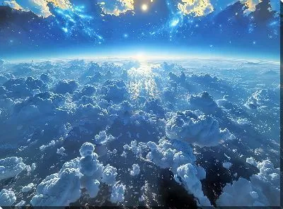 Картина маслом Астрономия №100