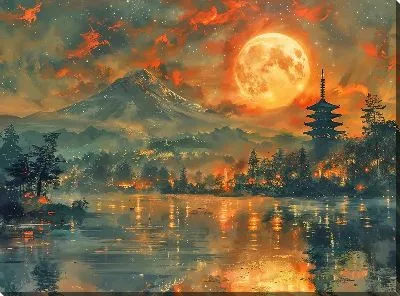 Картина маслом Астрономия №102