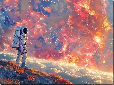 Картина маслом Астрономия №105