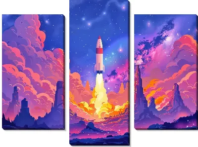 Модульная картина Астрономия №107