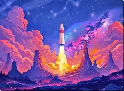 Картина маслом Астрономия №107