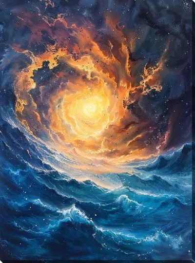 Картина маслом Астрономия №112