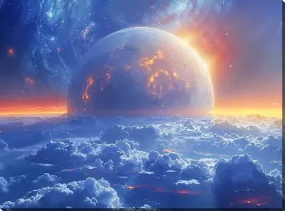 Картина маслом Астрономия №117