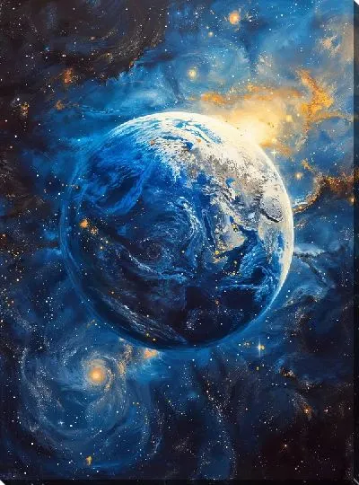 Картина маслом Астрономия №119