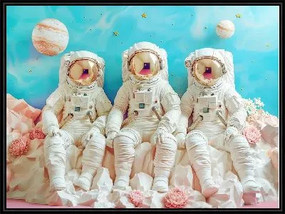 Три космонавта