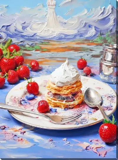 Картина маслом Десерт №50