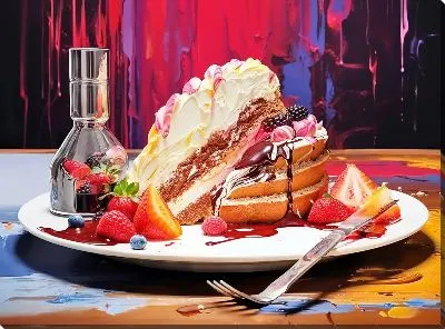 Картина маслом Десерт №51