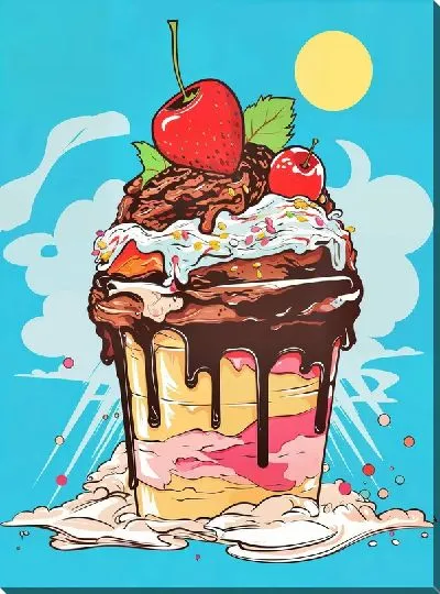 Картина маслом Десерт №52