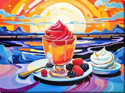 Картина маслом Десерт №53