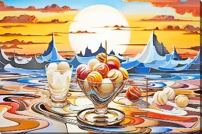 Картина маслом Десерт №58