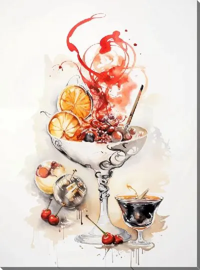 Картина маслом Десерт №61