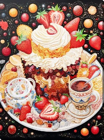 Картина маслом Десерт №65