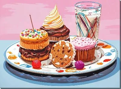 Картина маслом Десерт №67