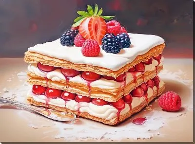 Картина маслом Десерт №71