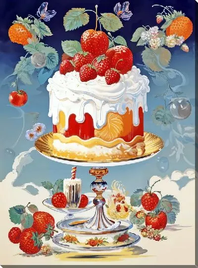 Картина маслом Десерт №79