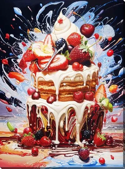 Картина маслом Десерт №82