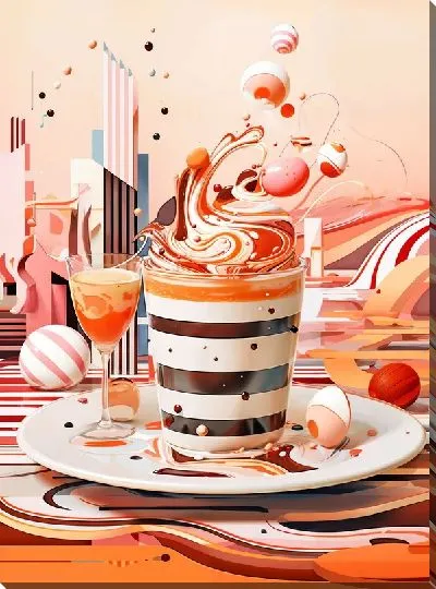 Картина маслом Десерт №83