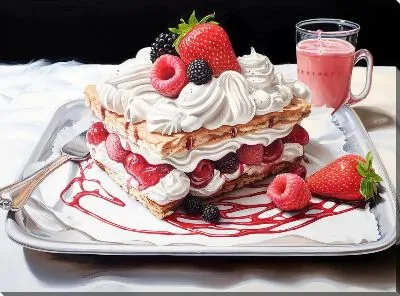 Картина маслом Десерт №88