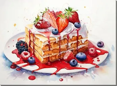 Картина маслом Десерт №89