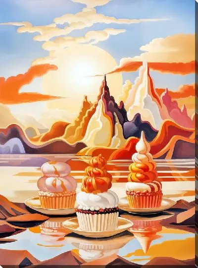 Картина маслом Десерт №90