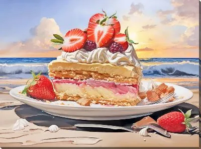 Картина маслом Десерт №93