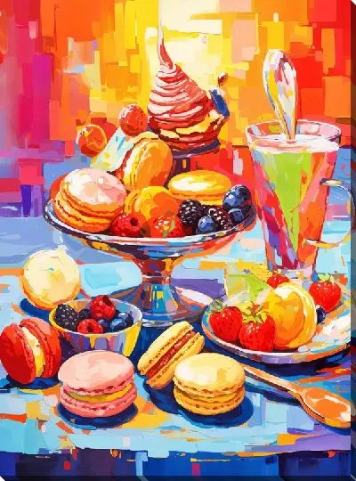 Картина маслом Десерт №94