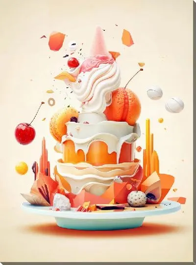 Картина маслом Десерт №98