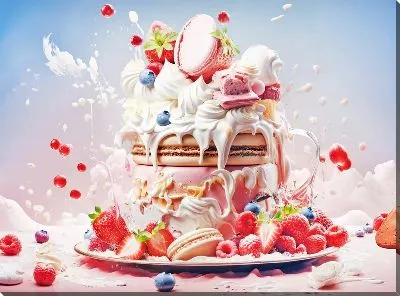 Картина маслом Десерт №101