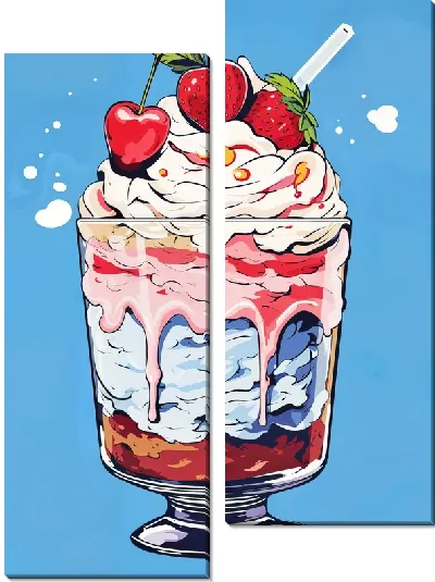 Модульная картина Десерт №106