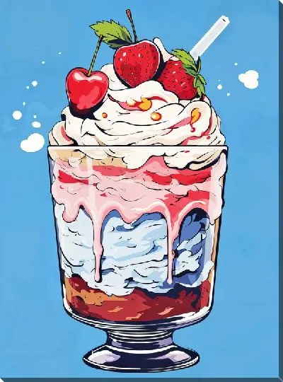 Картина маслом Десерт №106