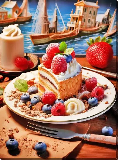 Картина маслом Десерт №117