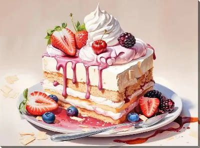 Картина маслом Десерт №118