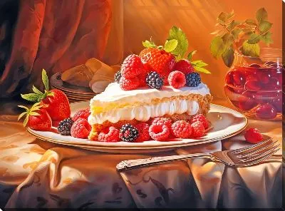 Картина маслом Десерт №133