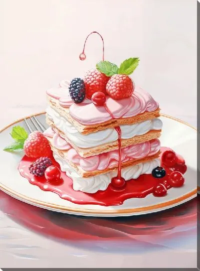Картина маслом Десерт №138
