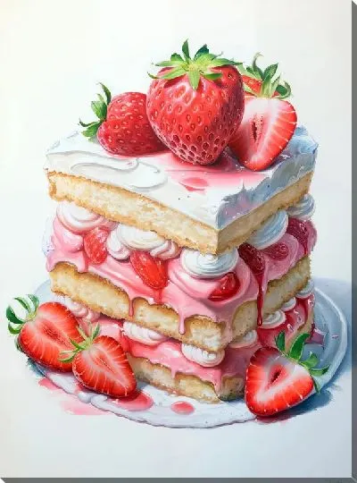 Картина маслом Десерт №141