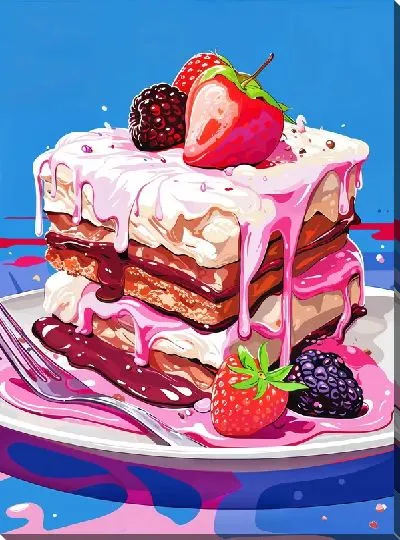 Картина маслом Десерт №144