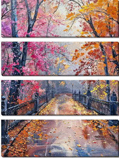 Модульная картина Аллея №10